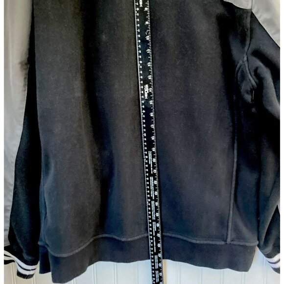 Tommy Hilfiger Men’s Bomber Yacht Ribbed Fleece Gray Black Bomber Jacket-XXL - Picture 11 of 12